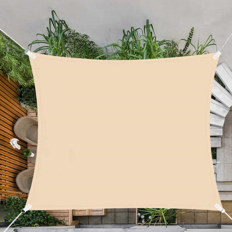 Тент-парус теневой для дома, сада и туризма Springos 3 x 3 м SN1030 Beige