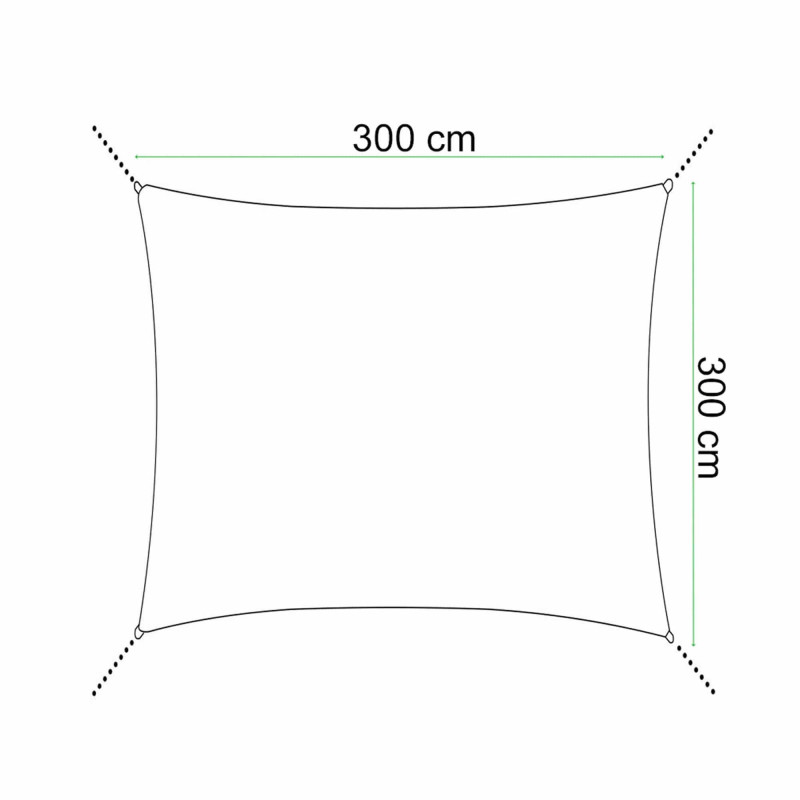 Тент-парус теневой для дома, сада и туризма Springos 3 x 3 м SN1045 Grey