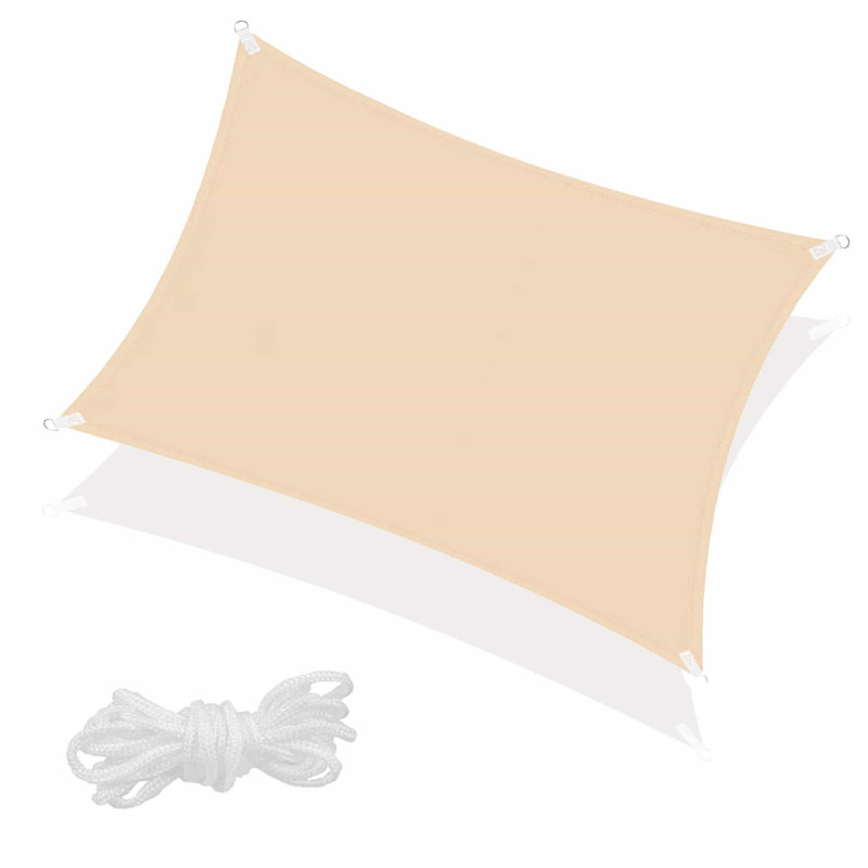 Тент-парус теневой для дома, сада и туризма Springos 4 x 3 м SN1034 Beige