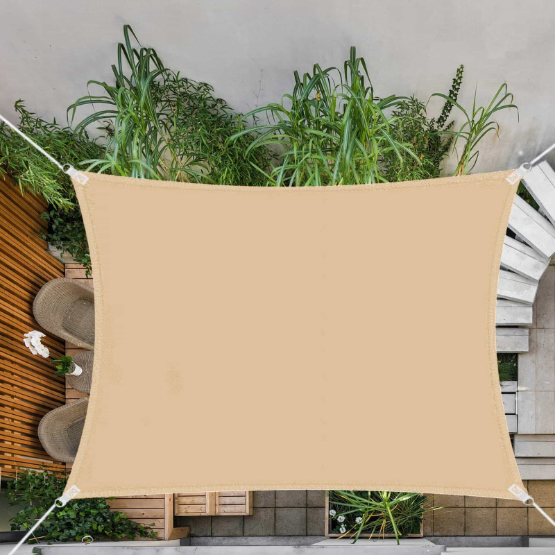 Тент-парус теневой для дома, сада и туризма Springos 4 x 3 м SN1034 Beige