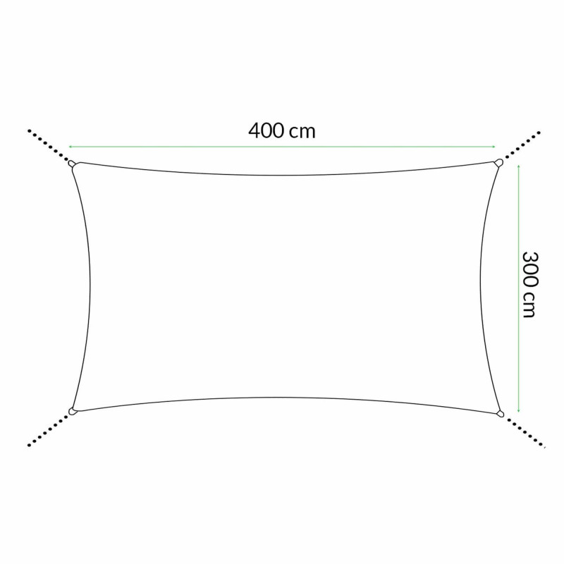 Тент-парус теневой для дома, сада и туризма Springos 4 x 3 м SN1035 Orange