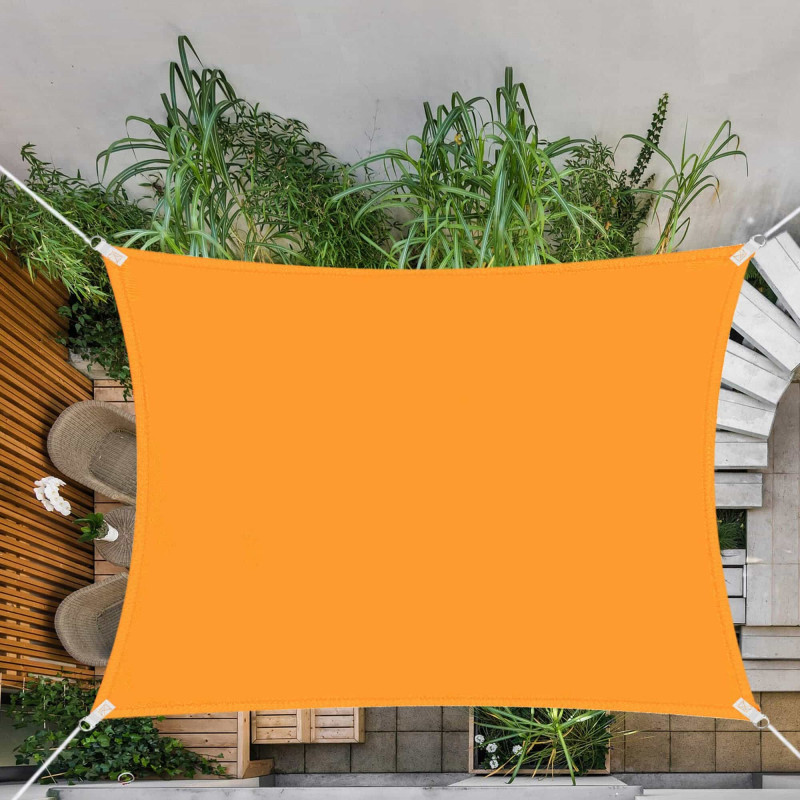 Тент-парус теневой для дома, сада и туризма Springos 4 x 3 м SN1035 Orange