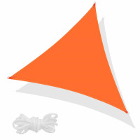 Тент-парус від сонця Springos 5 x 5 x 5 м Flame Orange