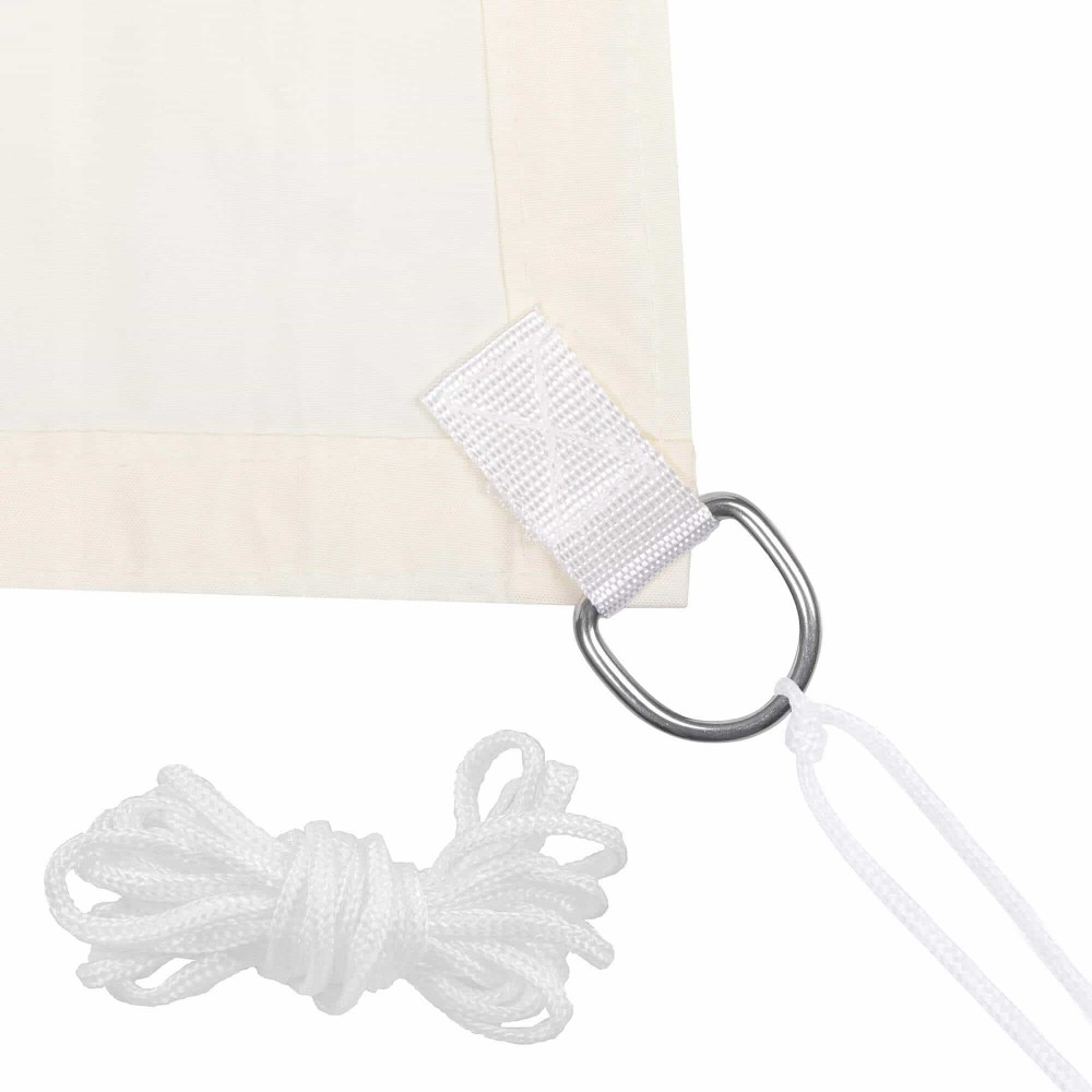 Тент-парус від сонця Springos 5 x 5 x 5 м Light Yellow