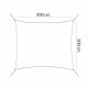 Тент-парус теневой для дома, сада и туризма Springos 5 x 5 м SN1020 Light Yellow