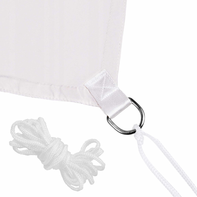 Тент-парус теневой для дома, сада и туризма Springos 5 x 5 м SN1021 Light Grey