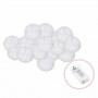 Гірлянда на батарейках Springos Cotton Balls 2 м 10 LED Warm White (White)