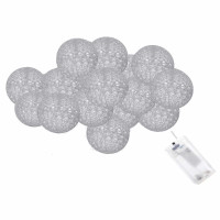 Гирлянда на батарейках Springos Cotton Balls 2 м 10 LED CL0029 Warm White