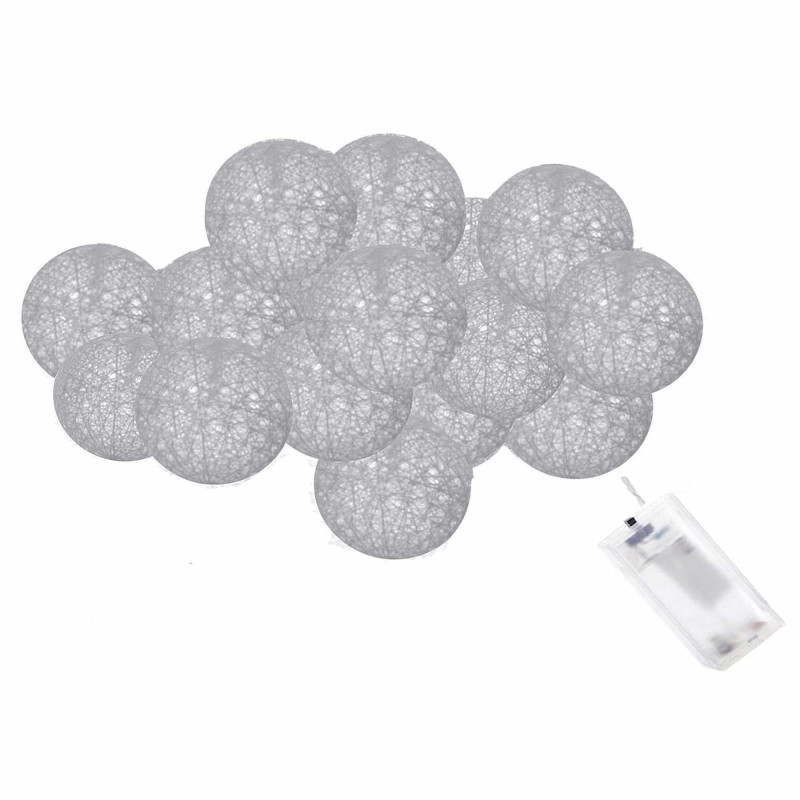 Гирлянда на батарейках Springos Cotton Balls 2 м 10 LED CL0029 Warm White