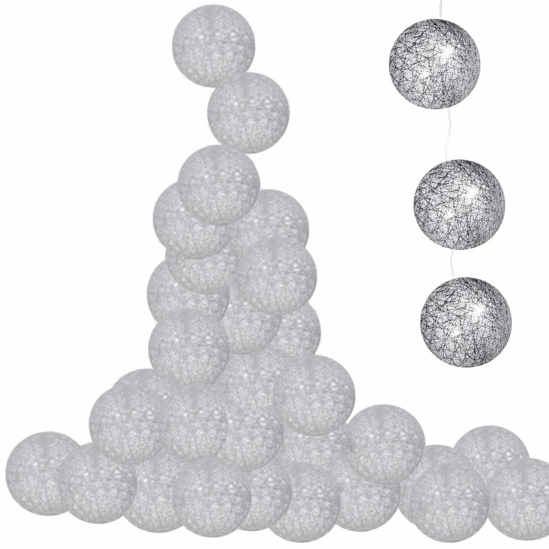 Гирлянда на батарейках Springos Cotton Balls 2 м 10 LED CL0029 Warm White