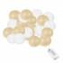 Гірлянда на батарейках Springos Cotton Balls 2 м 10 LED Warm White (White, Gold)