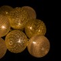 Гірлянда на батарейках Springos Cotton Balls 2 м 10 LED Warm White (White, Gold)