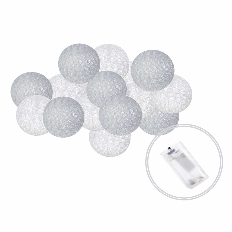Гирлянда на батарейках Springos Cotton Balls 2 м 10 LED CL0031 Warm White