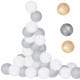 Гирлянда на батарейках Springos Cotton Balls 2 м 10 LED CL0031 Warm White
