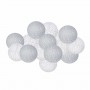 Гірлянда на батарейках Springos Cotton Balls 2 м 10 LED Warm White (White, Gray)