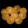 Гірлянда на батарейках Springos Cotton Balls 2 м 10 LED Warm White (Gold)