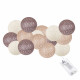 Гірлянда на батарейках Springos Cotton Balls 2 м 10 LED Warm White (Beige, Brown, Chocolate)