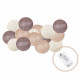Гірлянда на батарейках Springos Cotton Balls 2 м 10 LED Warm White (Beige, Brown, Chocolate)