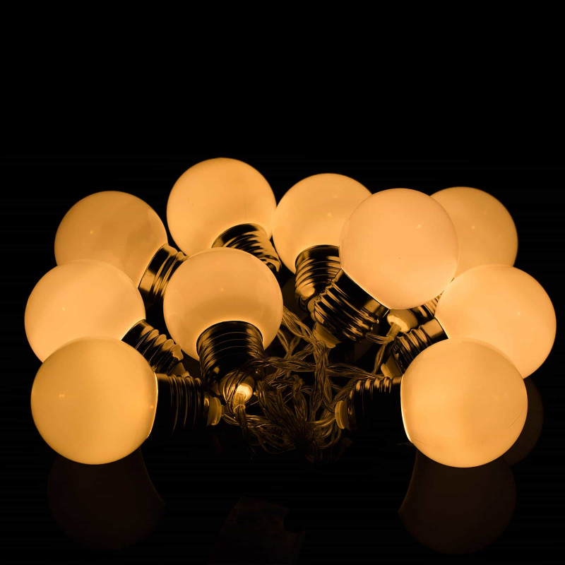 Гірлянда у вигляді лампочок на батарейках Springos 2 м 10 LED Warm White
