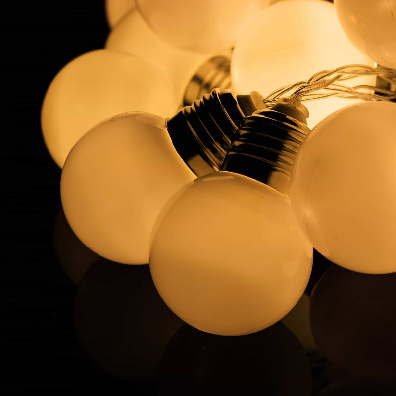Гірлянда у вигляді лампочок на батарейках Springos 2 м 10 LED Warm White