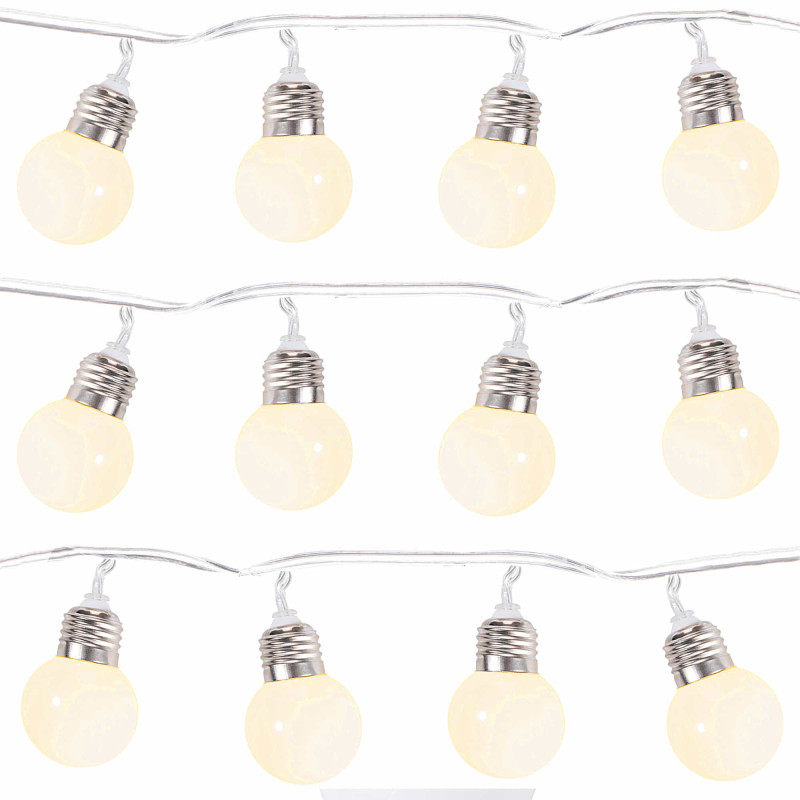 Гірлянда у вигляді лампочок на батарейках Springos 4 м 20 LED Warm White 7 см