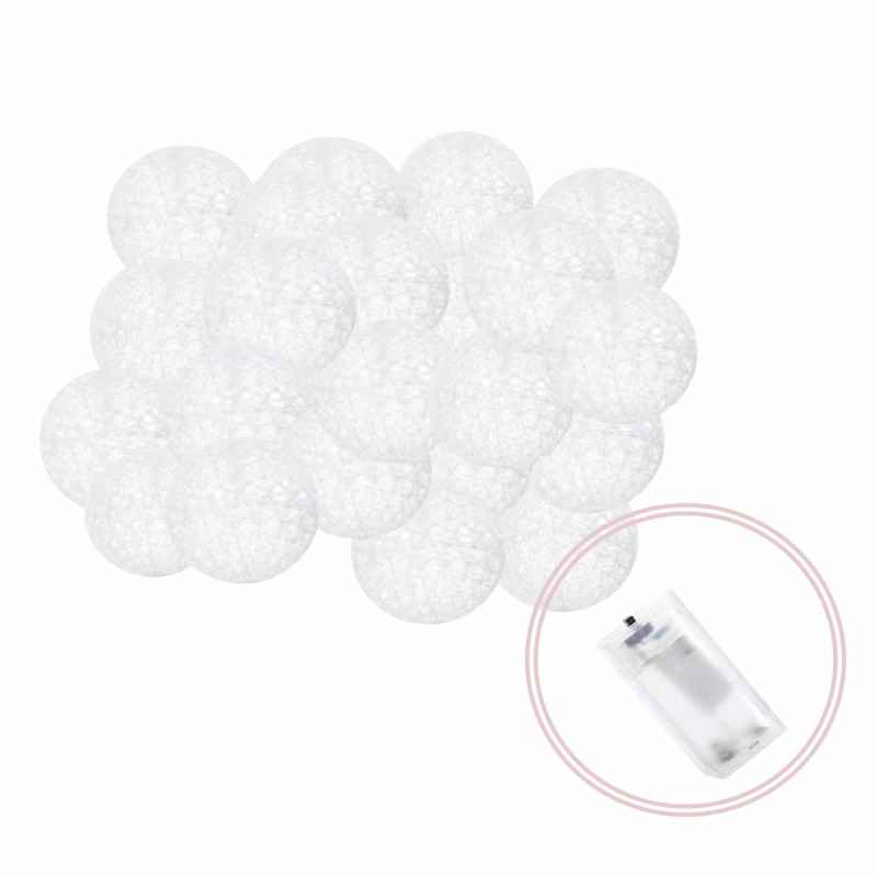 Гирлянда на батарейках Springos Cotton Balls 4 м 20 LED CL0036 Warm White