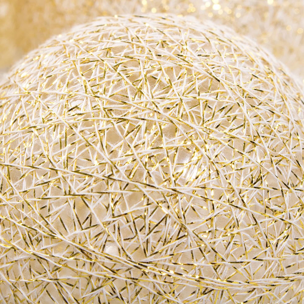 Гірлянда на батарейках Springos Cotton Balls 4 м 20 LED Warm White (Gold)