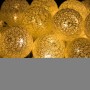 Гірлянда на батарейках Springos Cotton Balls 4 м 20 LED Warm White (Gold)