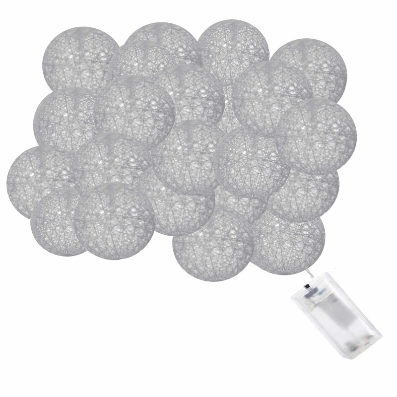 Гирлянда на батарейках Springos Cotton Balls 4 м 20 LED CL0038 Warm White