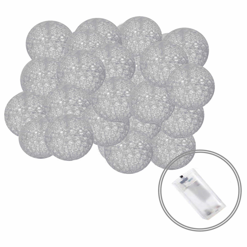 Гирлянда на батарейках Springos Cotton Balls 4 м 20 LED CL0038 Warm White