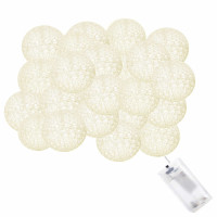 Гірлянда на батарейках Springos Cotton Balls 4 м 20 LED Warm White (Yellow)