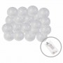 Гірлянда на батарейках Springos Cotton Balls 4 м 20 LED Warm White (Silver)