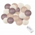Гірлянда на батарейках Springos Cotton Balls 4 м 20 LED Warm White (Beige, Brown, Chocolate)