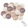 Гірлянда на батарейках Springos Cotton Balls 4 м 20 LED Warm White (Beige, Brown, Chocolate)
