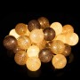 Гірлянда на батарейках Springos Cotton Balls 4 м 20 LED Warm White (Beige, Brown, Chocolate)