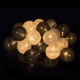 Гірлянда на батарейках Springos Cotton Balls 4 м 20 LED Warm White (White, Dark Gray)