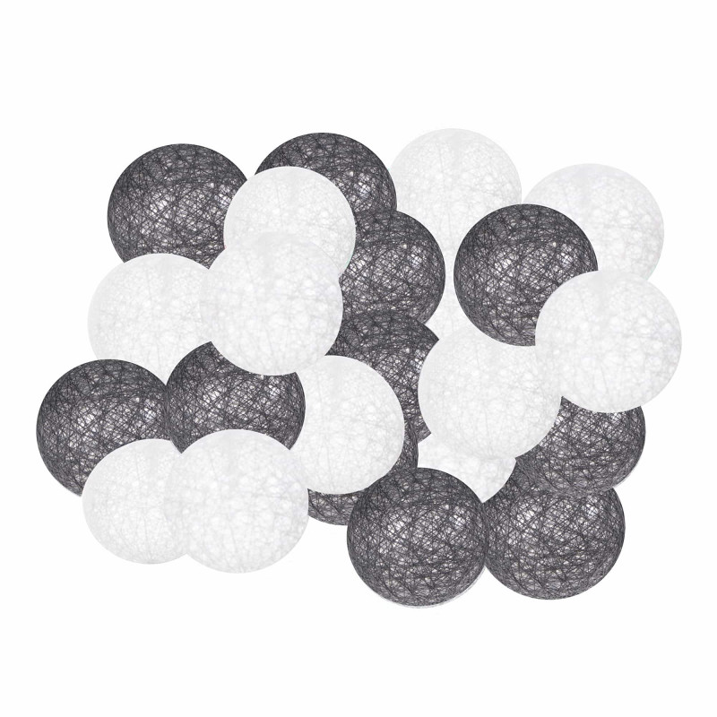 Гірлянда на батарейках Springos Cotton Balls 4 м 20 LED Warm White (White, Dark Gray)