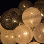 Гірлянда на батарейках Springos Cotton Balls 4 м 20 LED Warm White (White, Dark Gray)