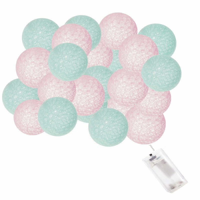 Гирлянда на батарейках Springos Cotton Balls 4 м 20 LED CL0046 Warm White