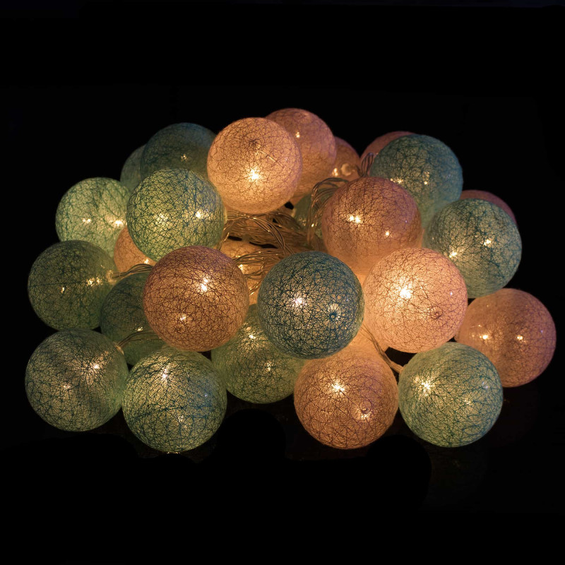 Гирлянда на батарейках Springos Cotton Balls 4 м 20 LED CL0046 Warm White