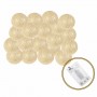 Гірлянда на батарейках Springos Cotton Balls 6 м 30 LED Warm White (Gold)