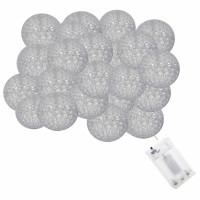 Гірлянда на батарейках Springos Cotton Balls 6 м 30 LED Warm White (Gray)