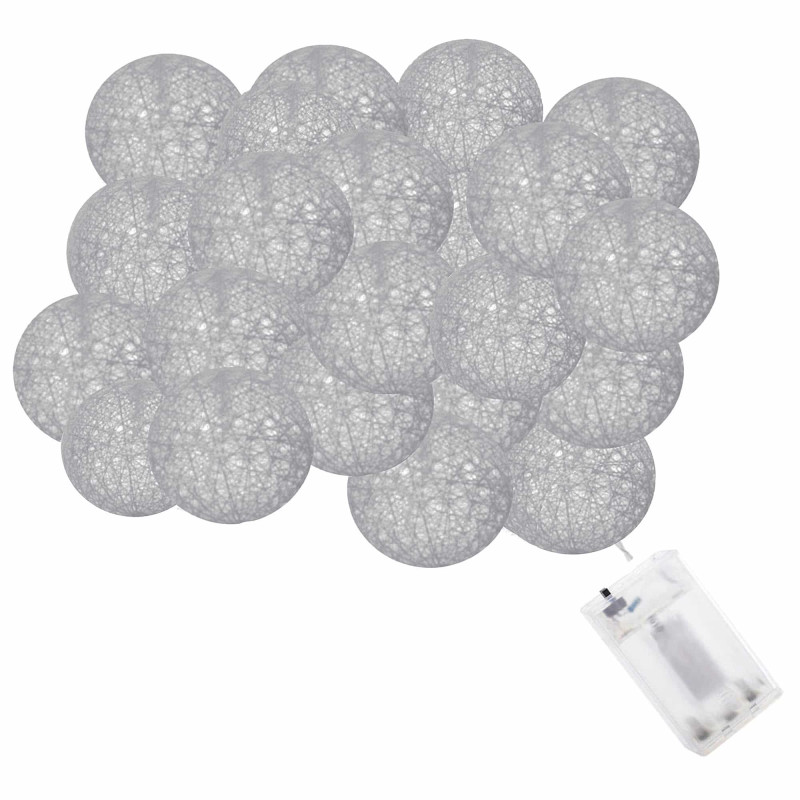 Гирлянда на батарейках Springos Cotton Balls 6 м 30 LED CL0051 Warm White