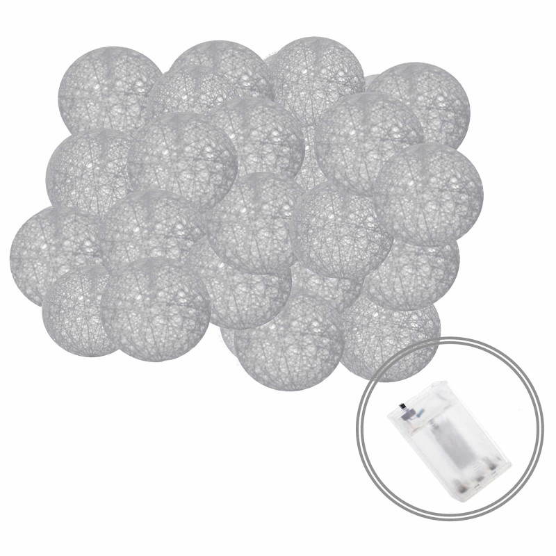 Гирлянда на батарейках Springos Cotton Balls 6 м 30 LED CL0051 Warm White