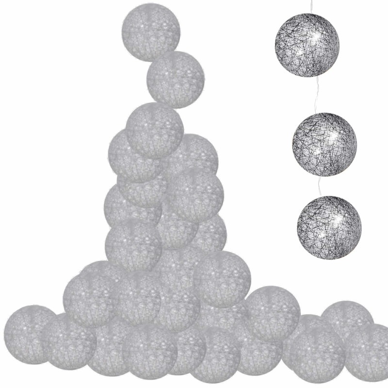 Гирлянда на батарейках Springos Cotton Balls 6 м 30 LED CL0051 Warm White