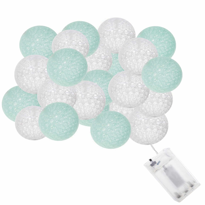 Гирлянда на батарейках Springos Cotton Balls 6 м 30 LED CL0052 Warm White