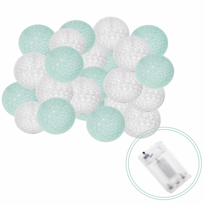 Гирлянда на батарейках Springos Cotton Balls 6 м 30 LED CL0052 Warm White