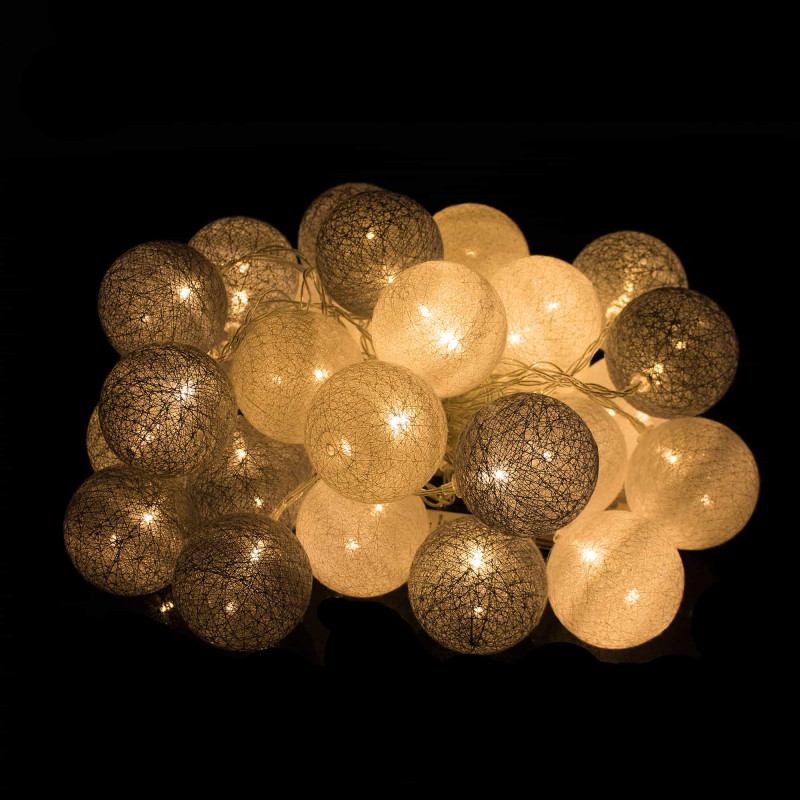 Гирлянда на батарейках Springos Cotton Balls 6 м 30 LED CL0053 Warm White