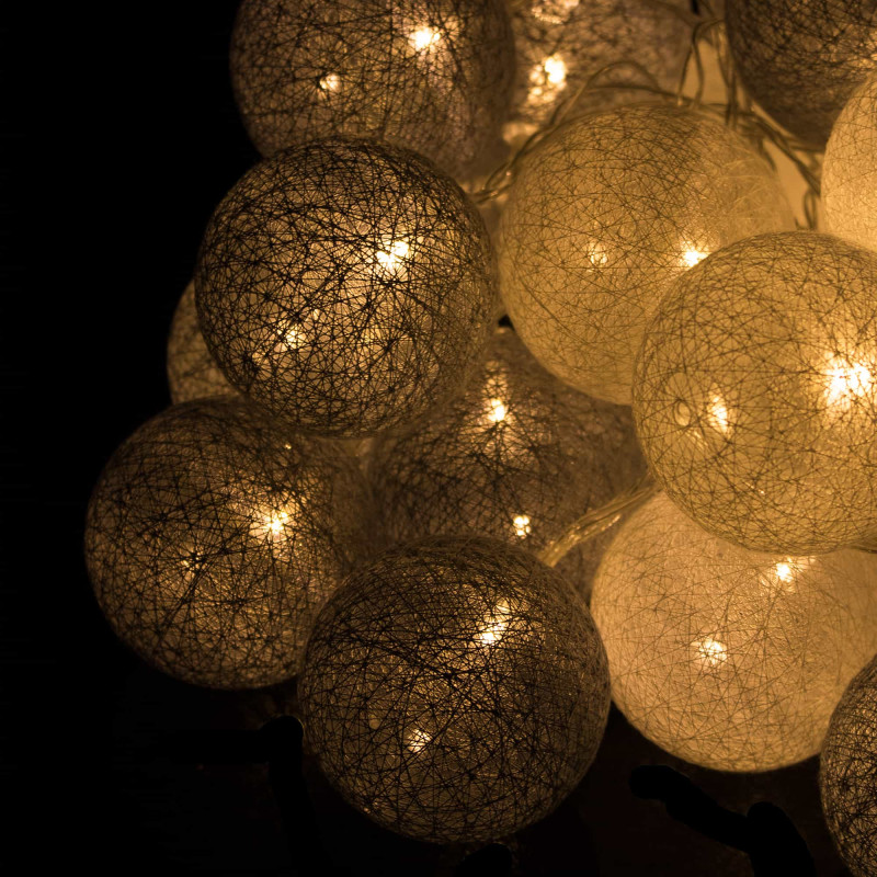 Гирлянда на батарейках Springos Cotton Balls 6 м 30 LED CL0053 Warm White