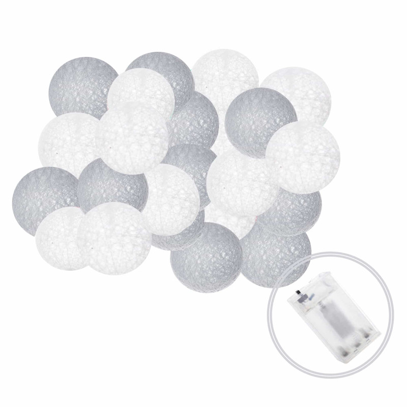 Гирлянда на батарейках Springos Cotton Balls 6 м 30 LED CL0053 Warm White